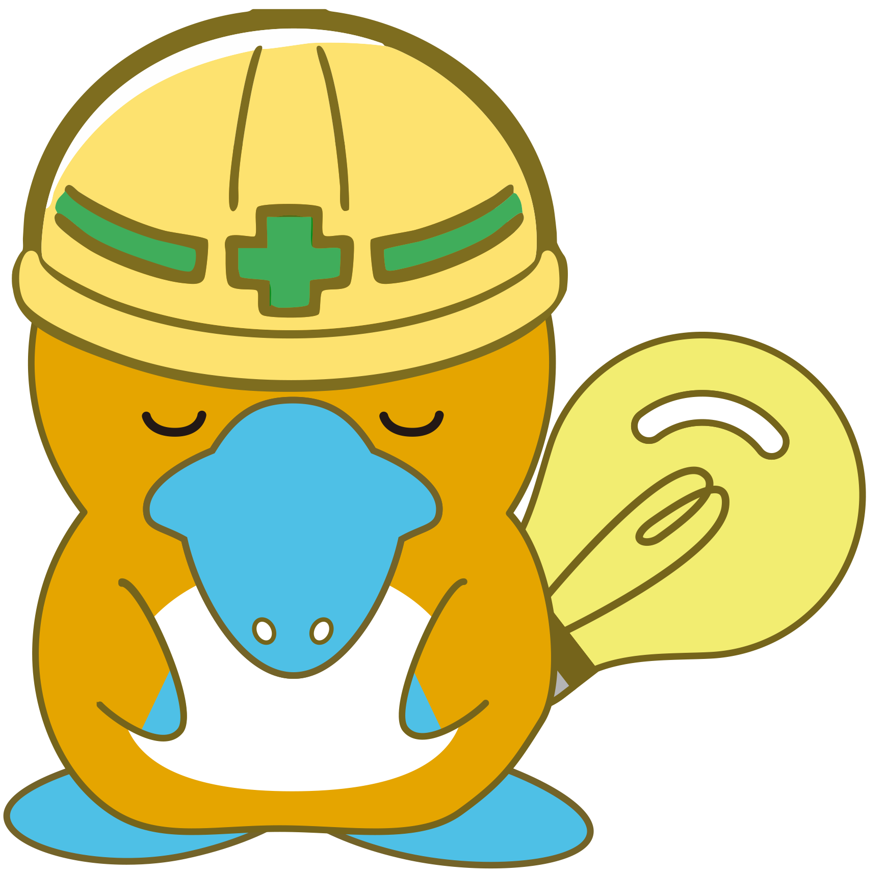 かもかめくんお辞儀